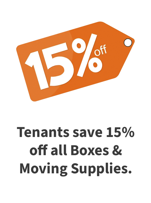 Save 15% off moving supplies